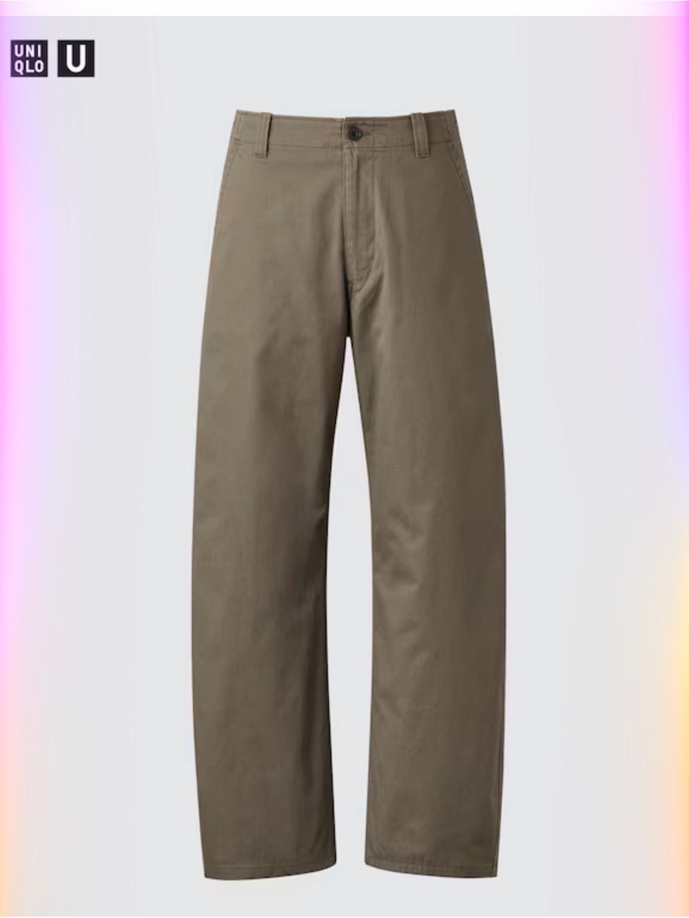 UNIQLO Unisex Straight-Fit Chino Pants — Olive